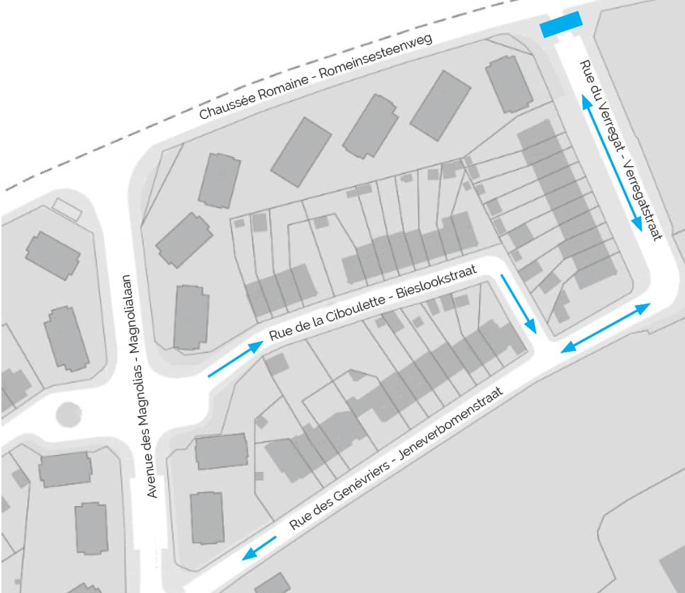 Fermeture rue du Verregat