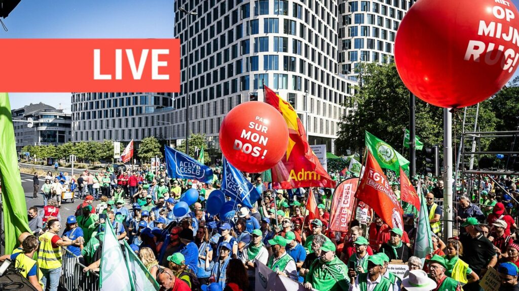 Direct – Manifestation nationale ce mardi 14 octobre : des milliers de personnes attendues à Bruxelles pour manifester contre les mesures de l’Arizona
