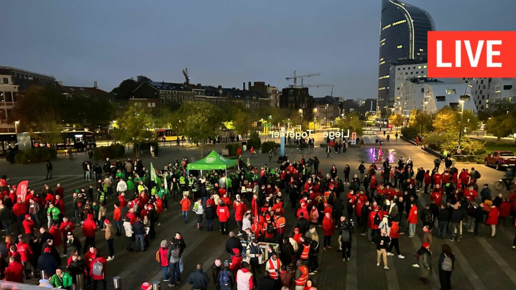 Direct – Manifestation nationale ce mardi 14 octobre : des milliers de personnes prennent la direction de Bruxelles pour manifester contre les mesures de l'Arizona
