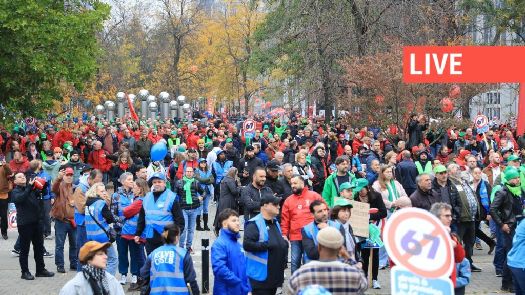 Direct – Manifestation nationale : plus de 100.000 manifestants déjà présents à Bruxelles selon la FGTB, le cortège s'apprête à s'élancer
