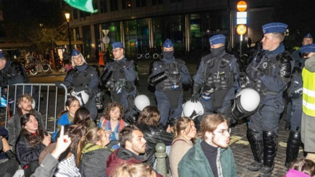 Quatre arrestations après les manifestations à Bruxelles pour la flottille vers Gaza