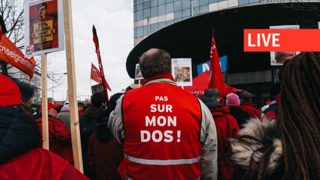 Direct – grève nationale : le secteur privé se joint au mouvement, aucun vol au départ de Bruxelles et Charleroi