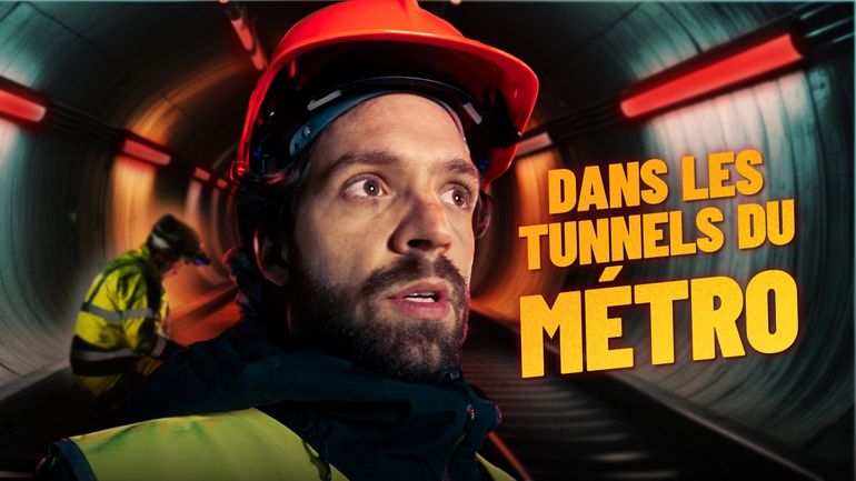 "On ne dort pas beaucoup" : une nuit avec les ouvriers qui réparent les rails du métro à Bruxelles