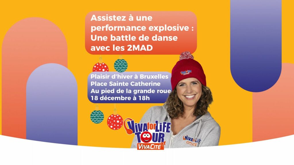 Battle de danse à Bruxelles lors du Viva for Life Tour le 18 décembre 2025