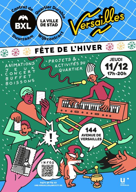 Fête de l'Hiver du Contrat de Quartier Versailles