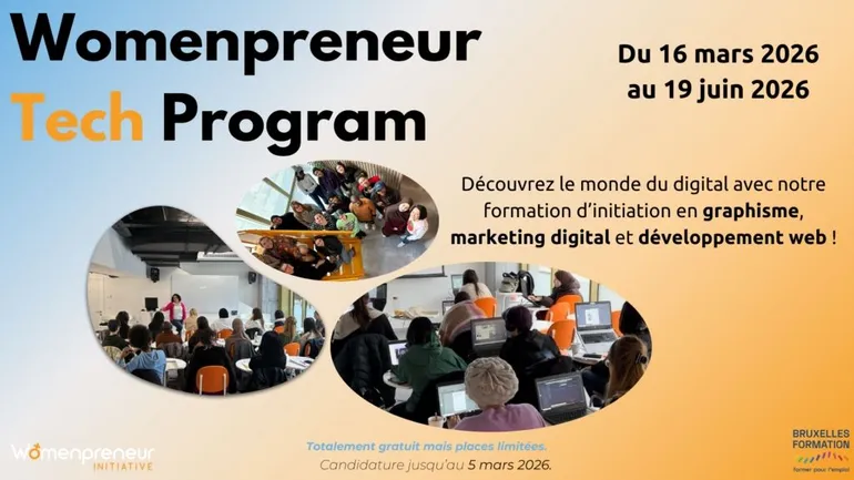 Des formations dans la tech par les femmes et pour les femmes à suivre à Bruxelles