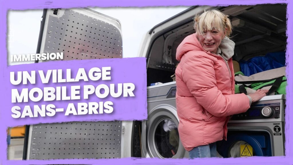 Depuis huit ans, la wasserette mobile de Bulle lave le linge des sans-abri à Bruxelles