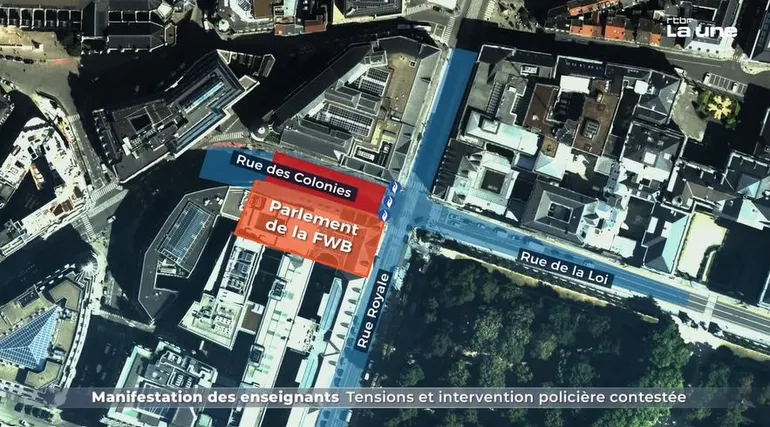 De nouveaux incidents à Bruxelles ce vendredi en marge du vote du décret-programme : l'intervention policière contestée