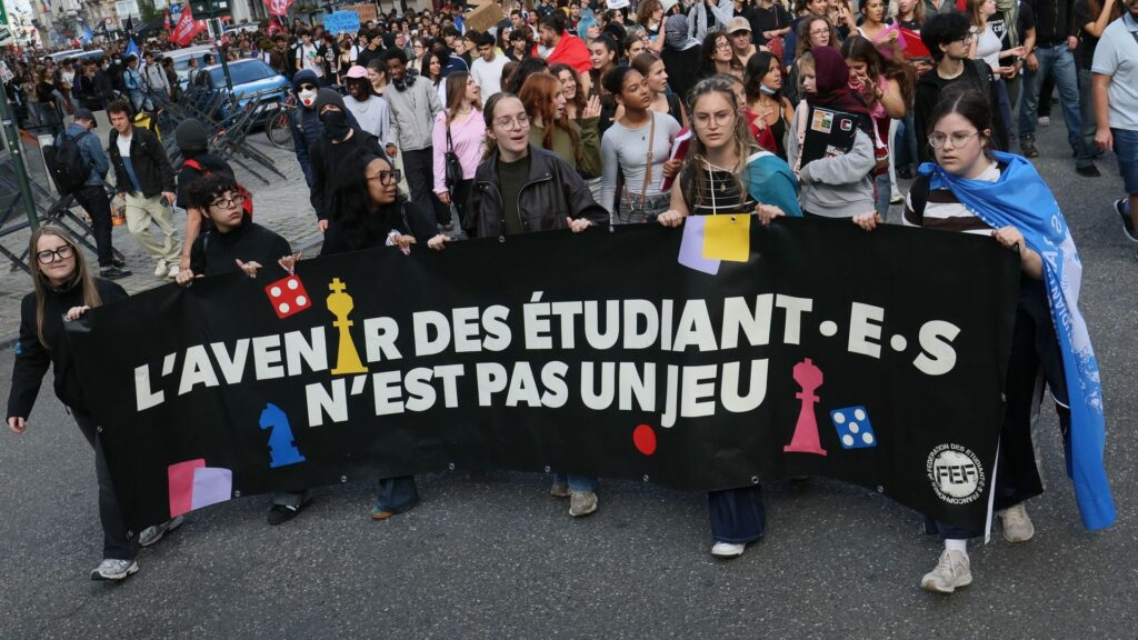 Les étudiants se mobilisent à Bruxelles contre la hausse du minerval